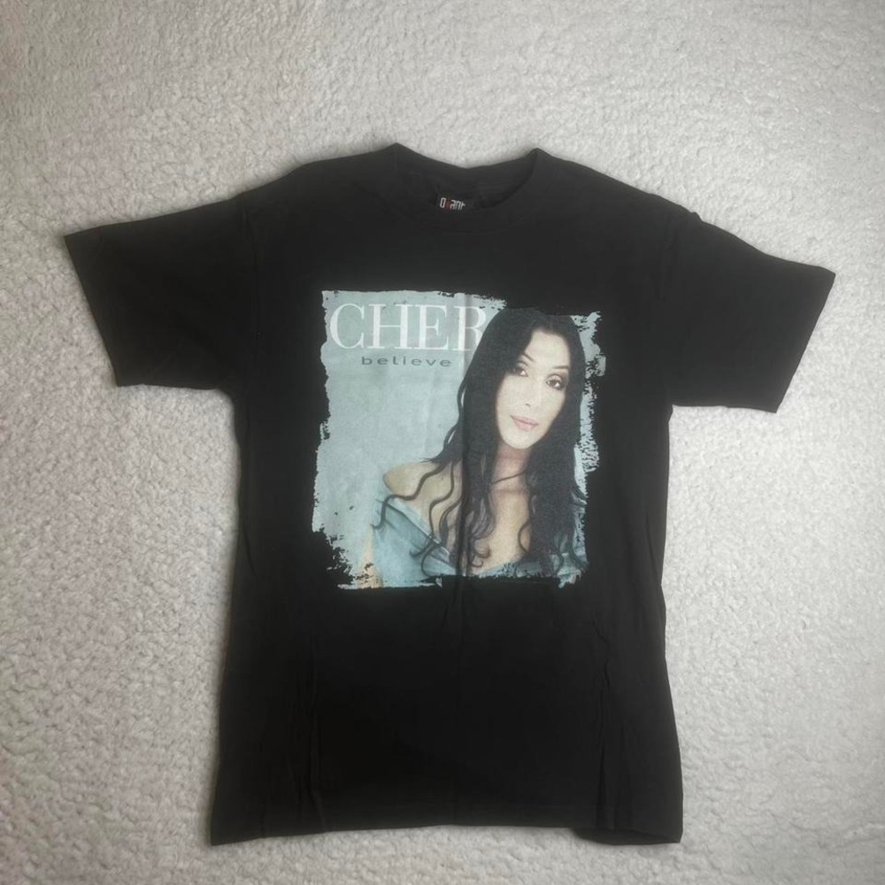 Vintage 1999 Cher "believe tour" men's black giant tag tour band tshirt M